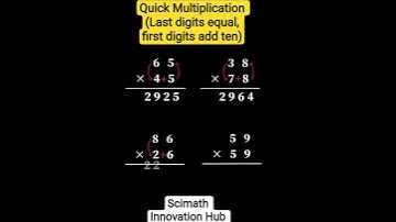 Quick Multiplication Trick #maths#funny#shorts#viral#facts#india#youtubeshorts#youtube#feed#multiply