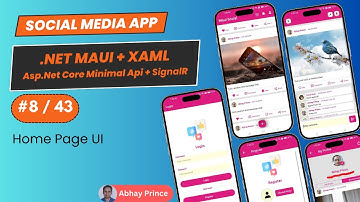 # 8 of 43 - Build Fullstack Social Media App .NET MAUI XAML + Asp.Net Core Minimal Api + SignalR