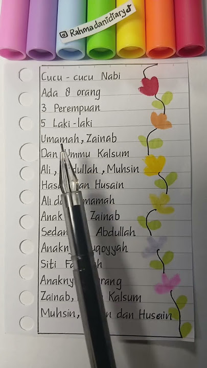 CUCU - CUCU NABI #belajar #muhammad