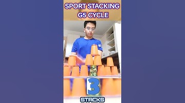 A Crazy Fast Sport Stacking G5 Cycle in 6.025 Seconds! #shorts