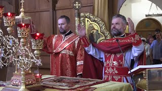 2025.09.11. Фрагменты Божественной литургии в день Усекновения главы Крестителя Господня Иоанна.