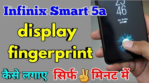 How To Display Fingerprint Lock Infinix Smart 5a | Infinix Smart 5a Display Fingerprint Lock