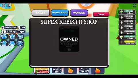 Spending over 1 MILLION SUPER REBIRTH TOKENS IN TAPPING SIMULATOR!!!!!! (Roblox)