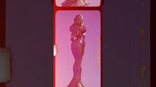 Morticia sculpted by Shane Olson with Nomad Sculpt