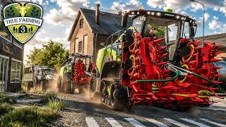 Häcksler-Großeinsatz im Silomais 🌽 Das halbe Dorf fährt für uns ab | True Farming 3 #136 | LS25