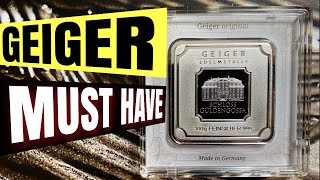 Unboxing and review of my first silver Geiger bar (worth it?)