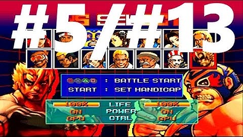 Fatal Fury: Wild Ambition PSXFIN V 1.13 Cpu Mr. Karate Vs Cpu Raiden PART #5./ #13. 🔛 👈
