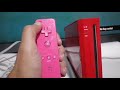 MIS REDES EN COMENTARIOS EN YOUTUBE, WII ROJO CONTROL ROSA NUNCHUCK BLANCO TODO ORIGINAL