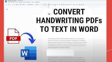 How to Convert Handwriting PDFs to Text In Word