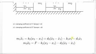 How to design two Mass Damper Spring System in Simulink? Profile