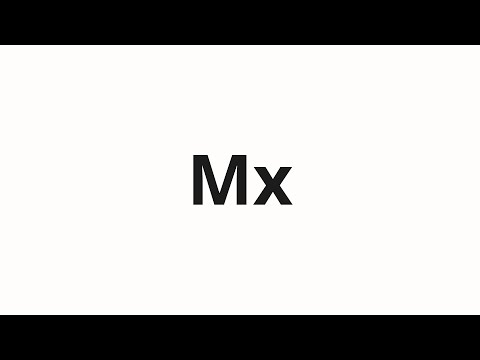 How To Pronounce Mx