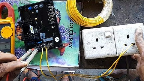 How To Checking 15A Generator AVR Unit Home Current | AVR unit check easy | AVR Unit | Generator