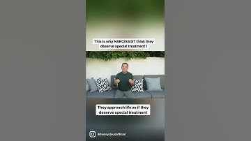 This is why NARCISSIST think they deserve special treatment!