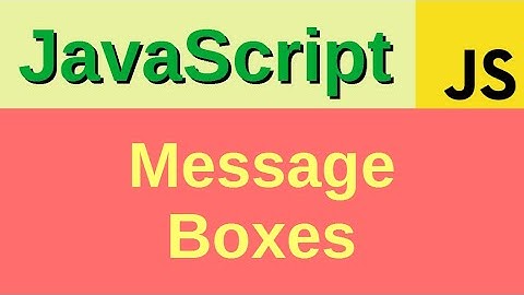 Message boxes - Basic JavaScript Fast (4) | alert, prompt, confirm