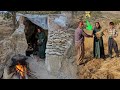 Rice field help for the homeless |Living in a cave and trying to survive in the ruthless mountains🗻🔥