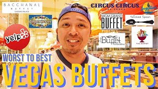 WORST to BEST Rated Las Vegas Buffets (Watch Before You Go)