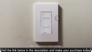 Lutron Caseta Deluxe Smart Dimmer Switch 2 Count Kit with Caseta Smart Hub  Works with Alexa, Apple
