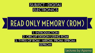 READ ONLY MEMORY(ROM) | DIGITAL ELECTRONICS | VERY EASY