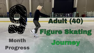 Adult (40) Figure Skating Journey - 9 Month Progress