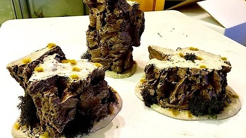 Making Blocking Terrain With Cork Bark: Cork bark terrain made simple