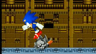 (Dc2/Sonic) Sonic Vs Mecha Sonic Animation (Sonic By Hankbuthappy)