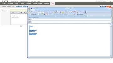 Create a Project Mail Signature