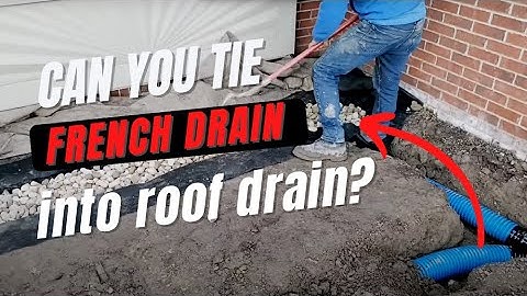Can You Tie a French Drain Pipe into a Gutter Downspout Pipe?