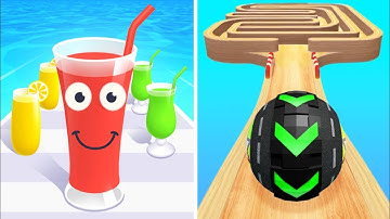 Juice Run | Rolling ball sky escape | all level gameplay walkthrough | Satisfying Mobile games