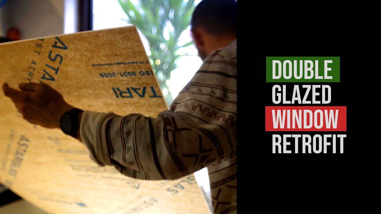 DIY Retrofit Double Glazed Windows Cheap and Semi Permanently! - YouTube