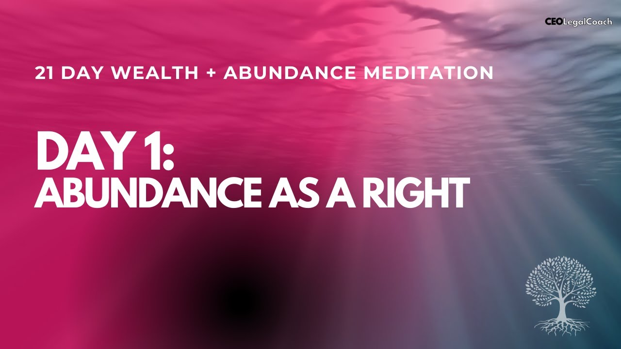 DAY 1: 21 Day Wealth + Abundance Meditation Series - YouTube