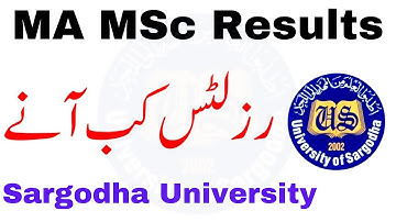 MA MSc Part 1 & 2 Annual 2022 Results Update Sargodha University | MA MSc UOS Results 2022