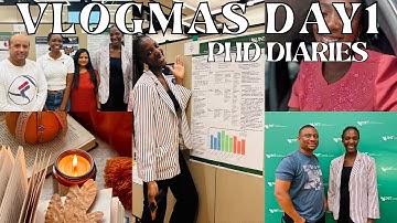 Vlogmas  2025 Day 1: First seminar as a PHD student in Dallas, Texas