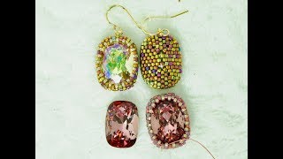 Beaded Bezel Tutorial: Swarovski Fancy Stone 4568