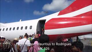 |Flight Report| Mauritius to Rodrigues| Air Mauritius| ATR 72-500