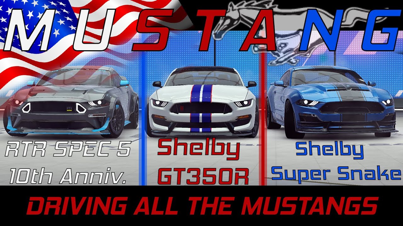 Driving all the Mustangs | Asphalt Legends Unite