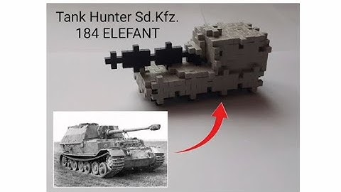 How to build a tank model (Hunter Sd.Kfz.184 Elefant) out of Plus-Plus building blocks