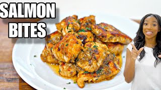 This Garlic Parmesan Salmon Bites Will Have You Ask For More | Irresistibly Delicious