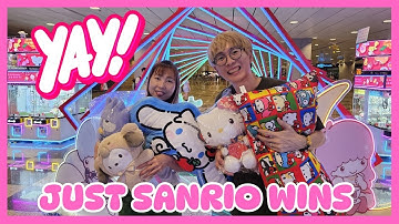 Claw Machine Arcade Tips: How to Win Sanrio Plushies Every Time! #sanrio #arcade #clawmachine