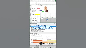 Excel Conditional formatting - Gantt chart #excel