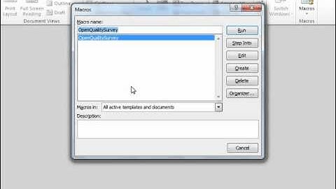 Word 2010 Tutorial Running and Deleting Recorded Macros Microsoft Training Lesson 22.2