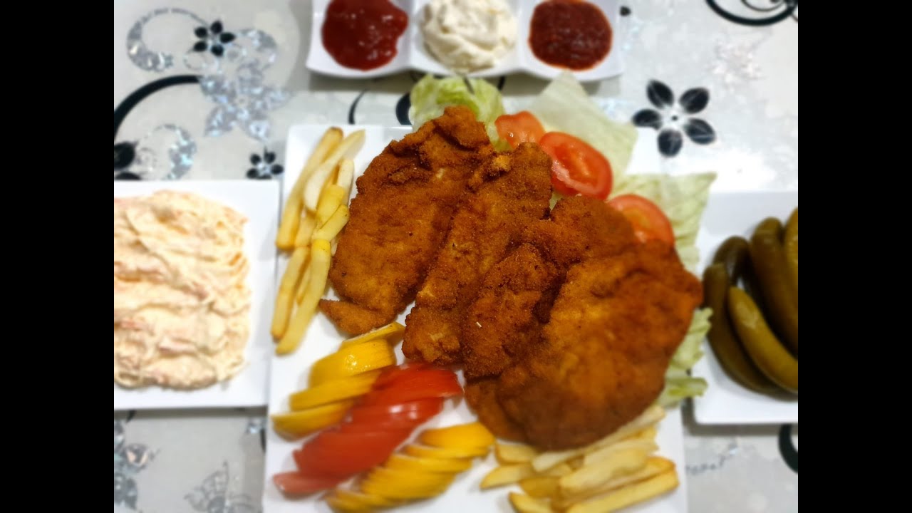 اطيب واسهل طريقة تحضير السكالوب الدجاج بانيه المقرمش #fastfood