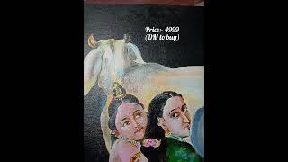 Raja Ravi Varma inspired painting🖼ll#painting#art