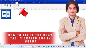 How to fix if the Draw tab is grayed out in Word? #wordtutorial