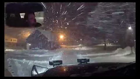 Plowing the FIRST REAL Snow Storm of 2019 in MARCH with BigBlack