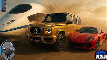 Mercedes G63 & Supercar Vs Bullet Train 2 Crash Test 3D driving class Android Gameplay