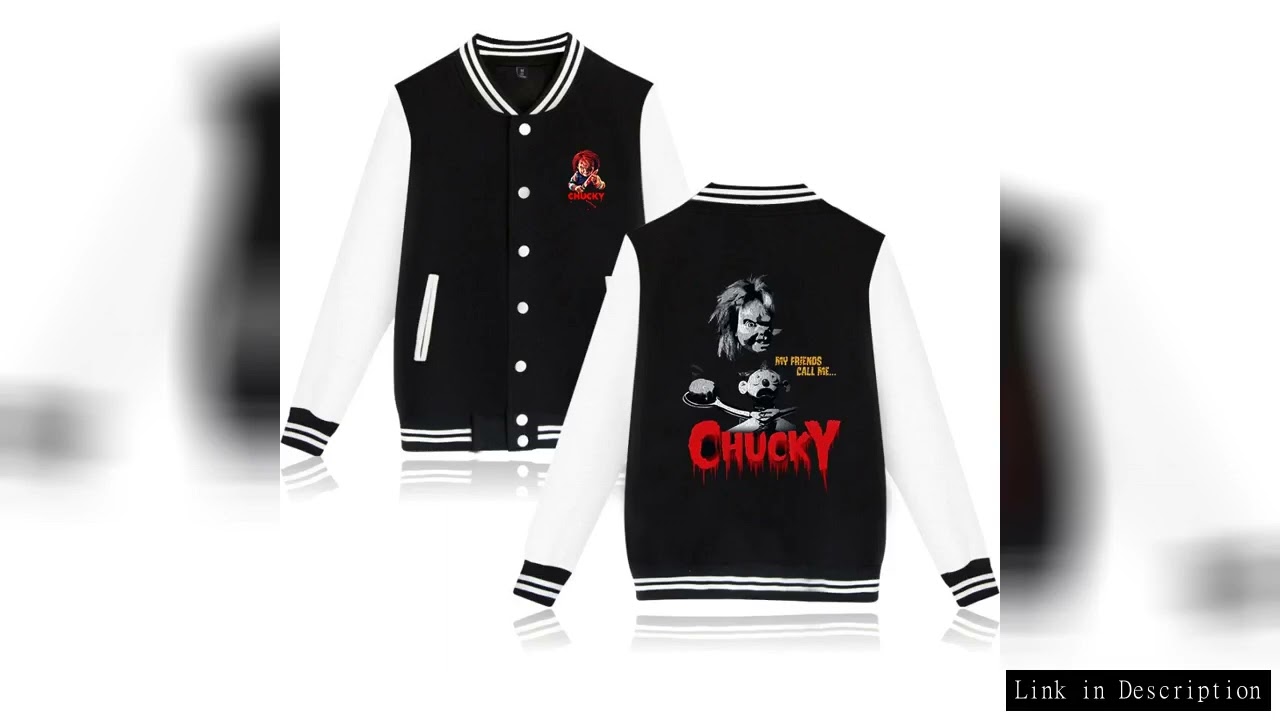Child's Play Chucky Bomber Jacket Women Men Autumn Baseball Jacket Coat Student Streetwear Harajuku
