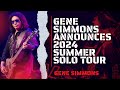 Gene simmons announces 2024 solo headlining summer tour