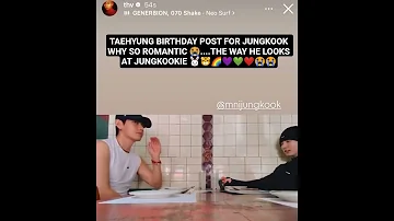 THE WAY TAEHYUNG LOOKS AT JUNGKOOK TAEHYUNG GAVE US A VIDEO OF HIM ADMIRING JUNGKOOK Taekook 