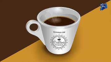 How to Design a Coffee Cup in Photoshop - Adobe Photoshop cs6 Tutorial