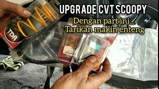 Upgrade CVT scoopy,Ganti per CVT  Roller  per Kampas